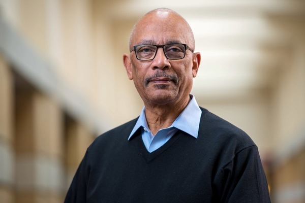 Francis X. Taylor, a retired Air Force brigadier general and former State Department counterterrorism coordinator, is pictured. Taylor taught Mariah Smith's first-year national security policy seminar at the Keough School and served as her mentor.
