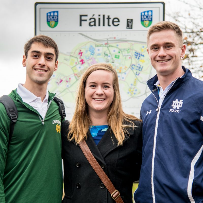 Notre Dame undergrads in Ireland