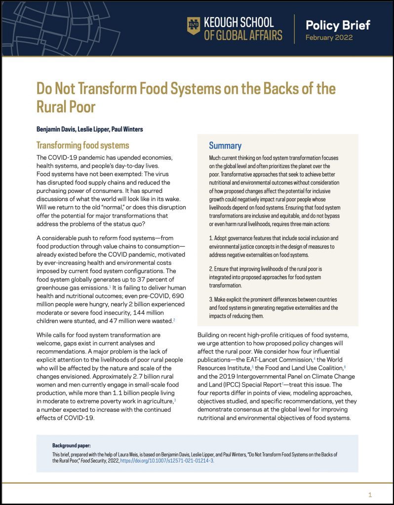 Cover image: Do Not Transform Food Systems on the Backs of the Rural Poor