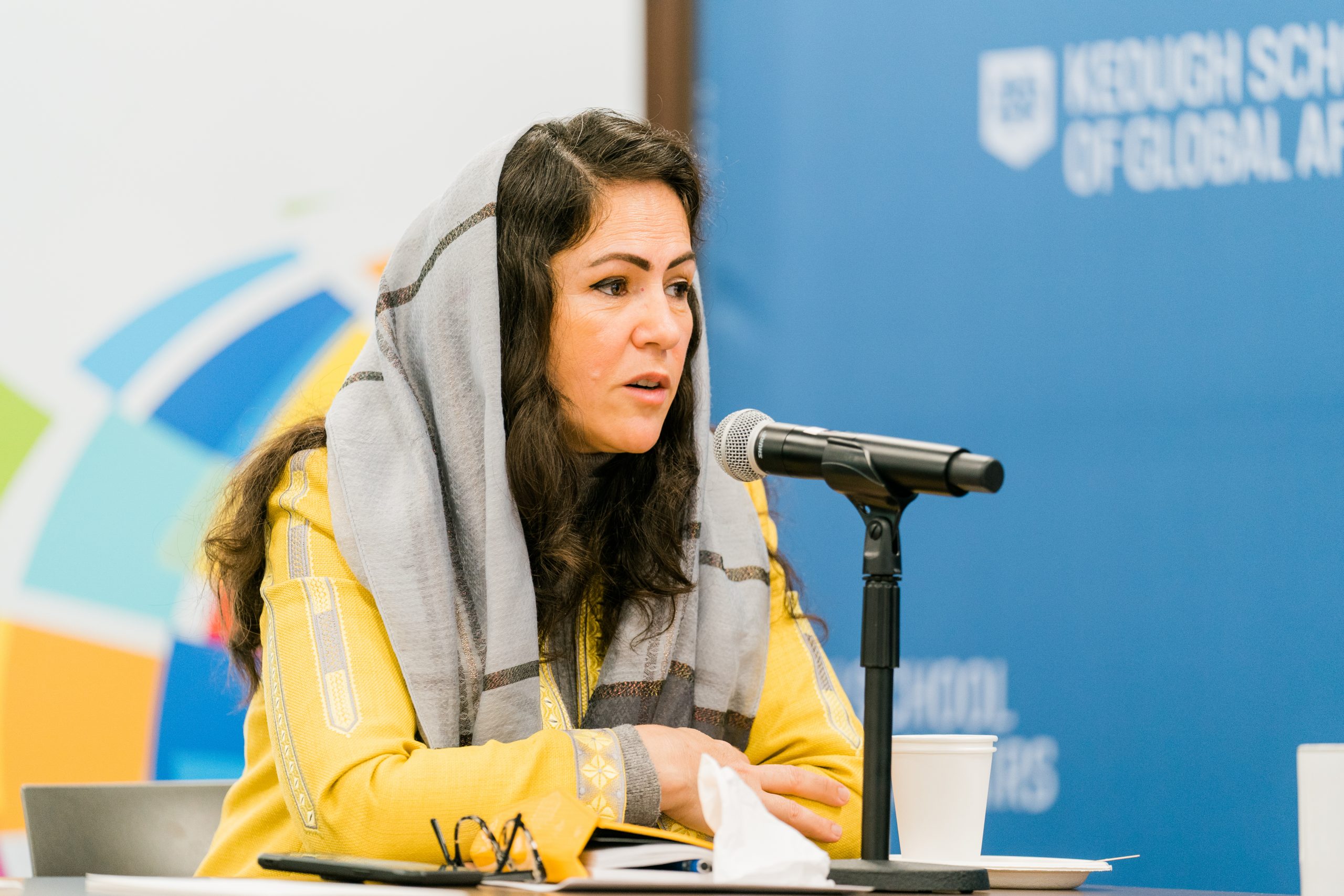 Fawzia Koofi, an Afghan women’s rights activist and former member of parliament, stresses the need for ongoing negotiations to build a more democratic and responsive government. She was part of a recent Notre Dame international development panel held in Washington, DC.